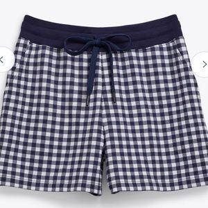 NWT Draper James Navy Gingham Sleep Shorts 2x